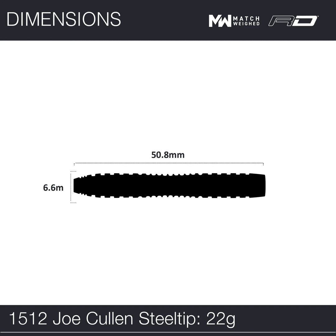 Joe Cullen Rockstar 1.0 Steel Tip Darts 90% Tungsten