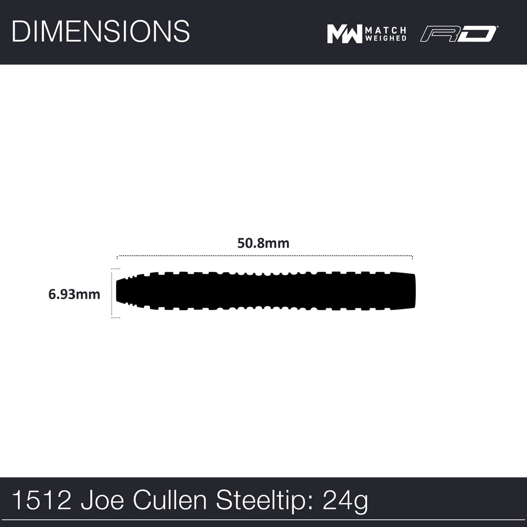 Joe Cullen Rockstar 1.0 Steel Tip Darts 90% Tungsten