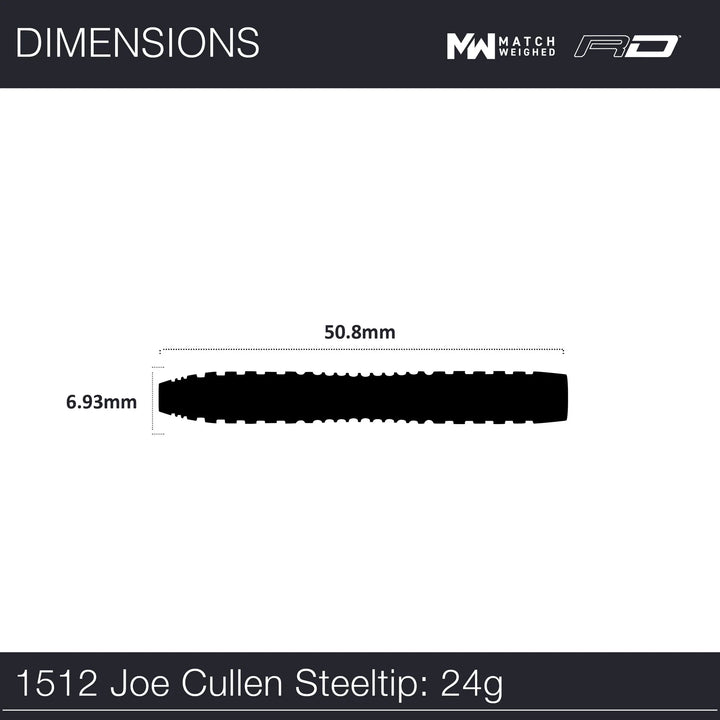 Joe Cullen Rockstar 1.0 Steel Tip Darts 90% Tungsten