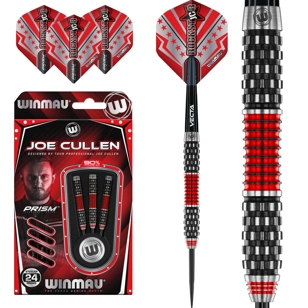 Joe Cullen Rockstar 1.0 Steel Tip Darts 90% Tungsten