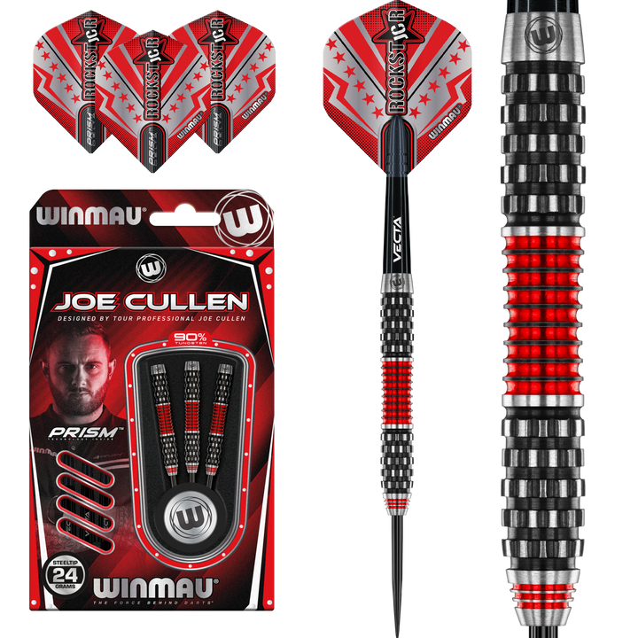 Joe Cullen Rockstar 1.0 Steel Tip Darts 90% Tungsten