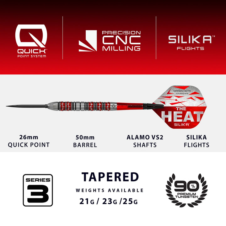 Damon Heta Series 3 Quick Point Darts 90% Tungsten