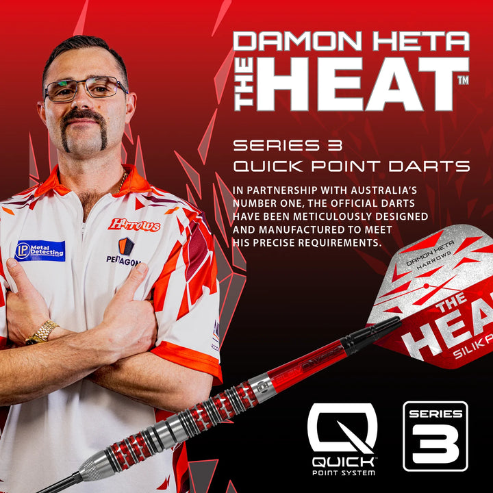 Damon Heta Series 3 Quick Point Darts 90% Tungsten