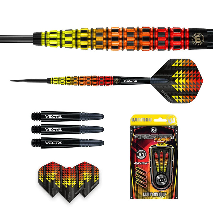 Firestorm Flame Steel Tip Darts 90% Tungsten