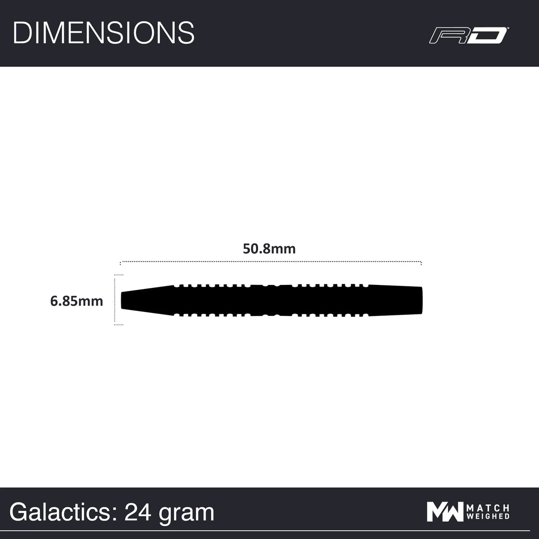 Galactics Steel Tip Darts 90% Tungsten
