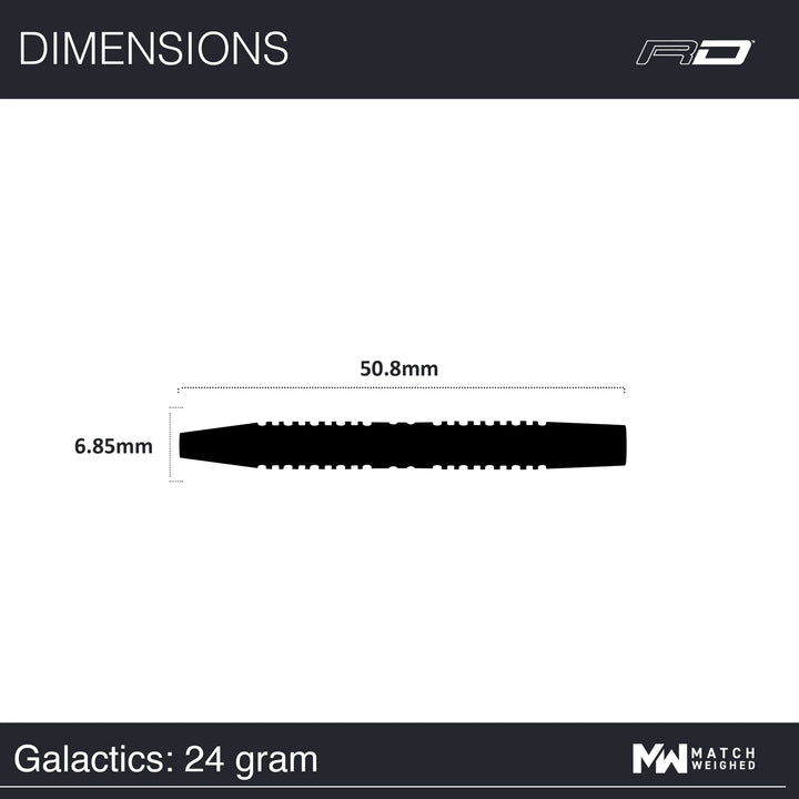 Galactics Steel Tip Darts 90% Tungsten