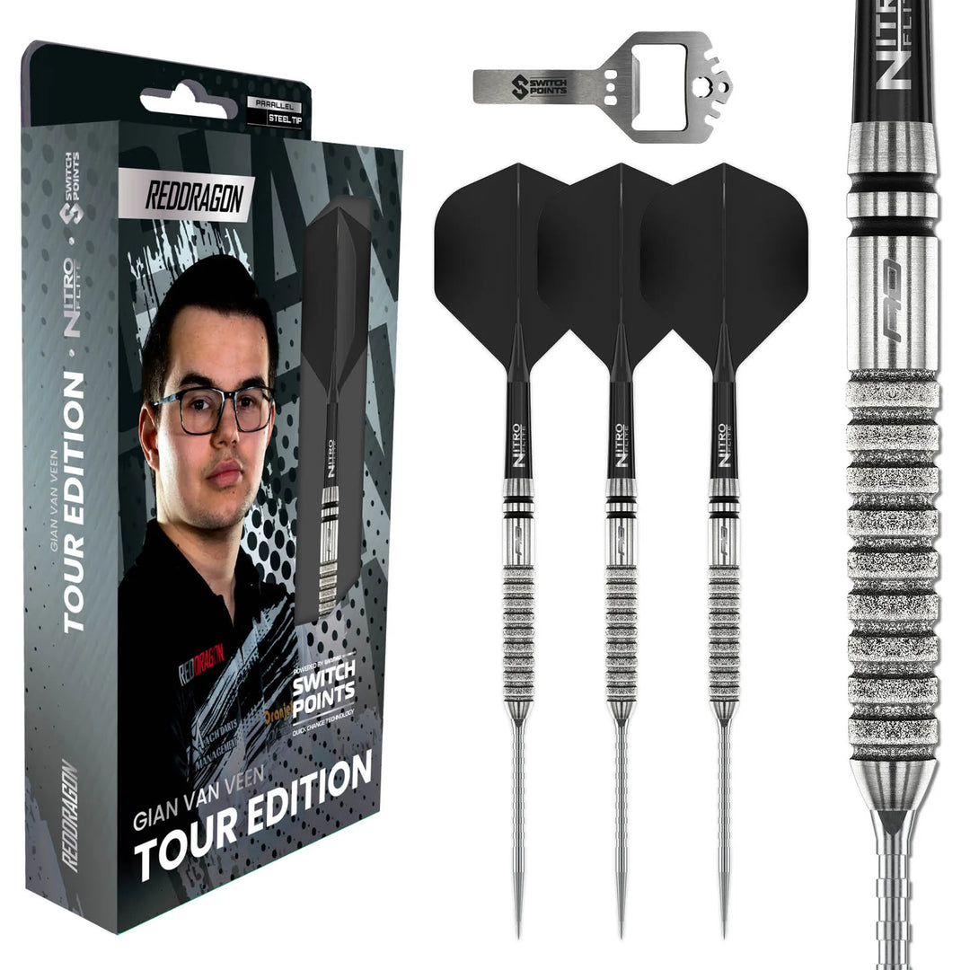 Gian Van Veen Tour Edition Switch Point Darts 90% Tungsten