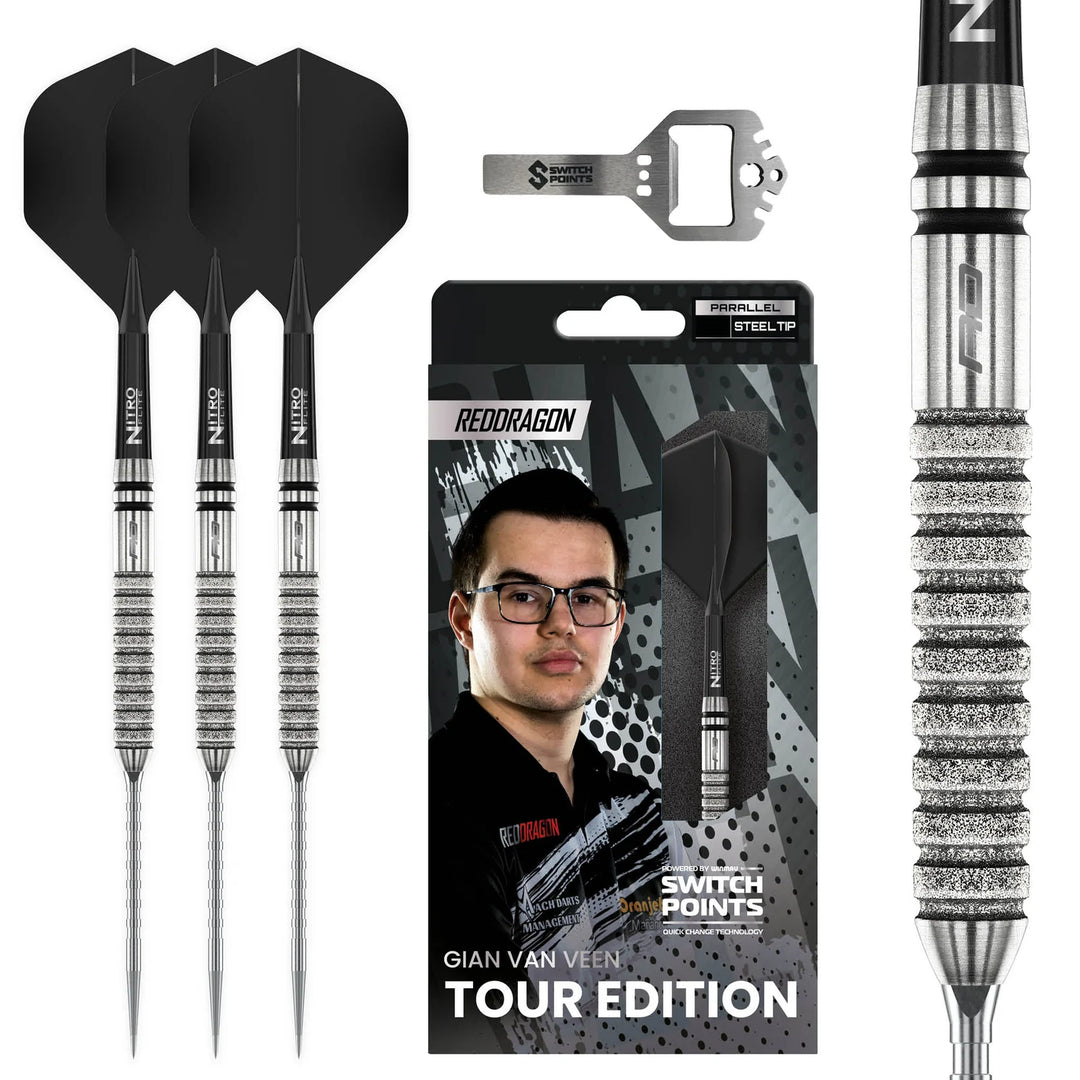 Gian Van Veen Tour Edition Switch Point Darts 90% Tungsten