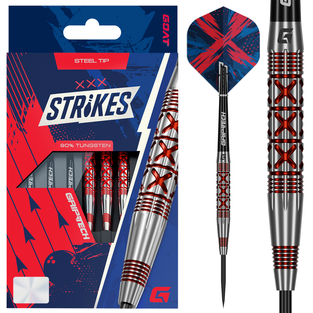 GOAT Strike Steel Tip Darts 90% Tungsten