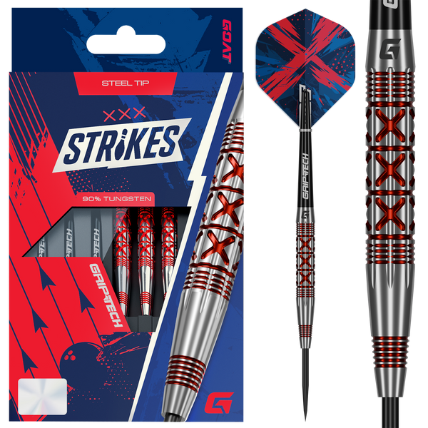 GOAT Strike Steel Tip Darts 90% Tungsten