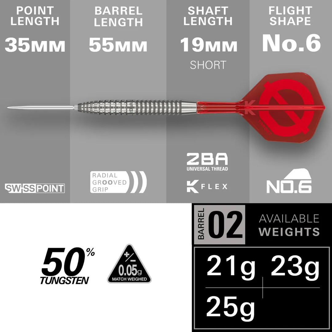 Target Group Ø 02 Swiss Point Darts 50% Tungsten