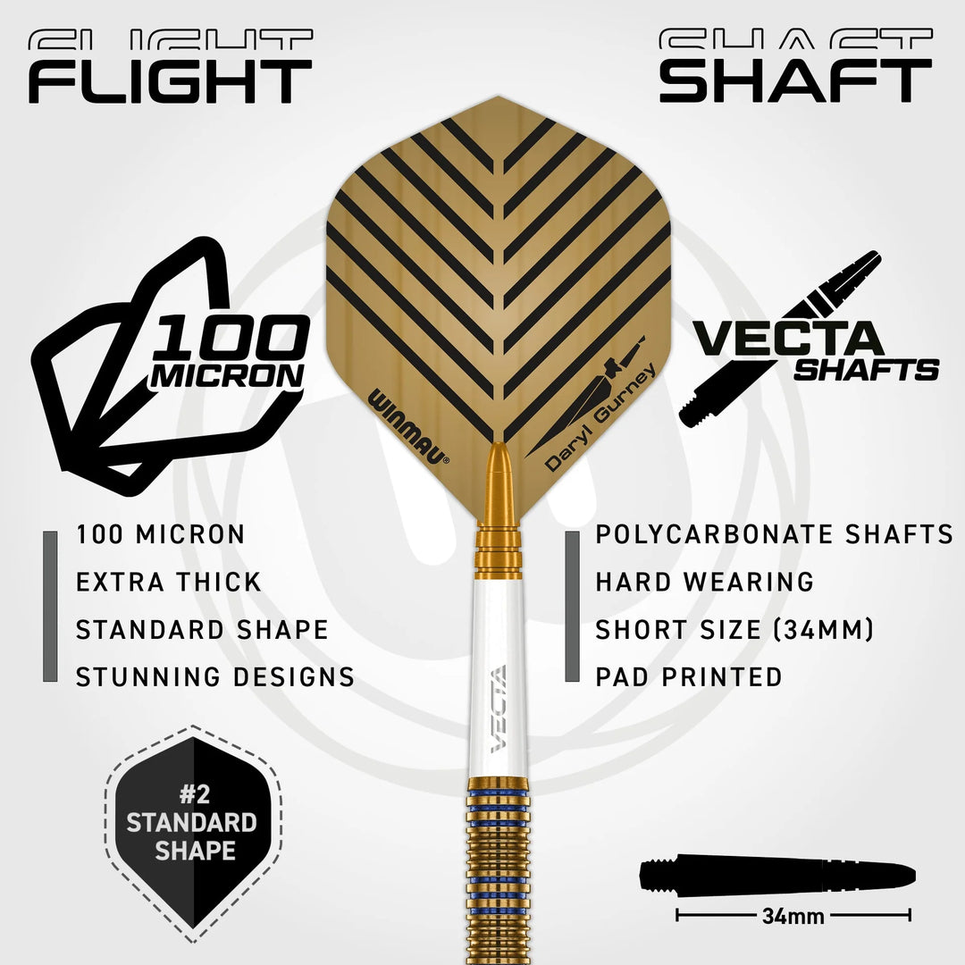 Daryl Gurney Signature Edition Steel Tip Darts 95% Tungsten