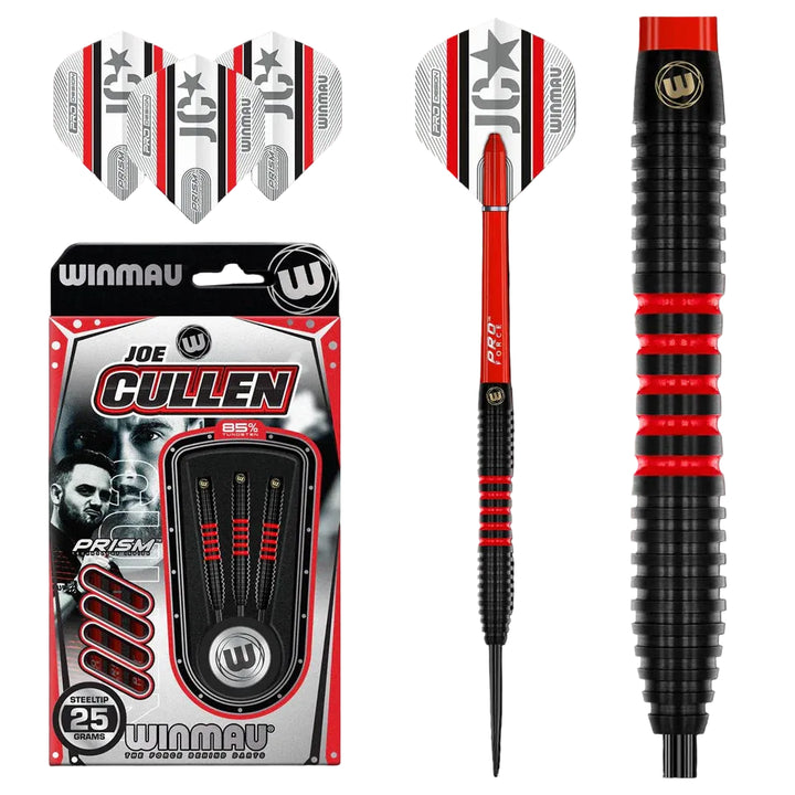 Joe Cullen Pro Series Steel Tip Darts 85% Tungsten