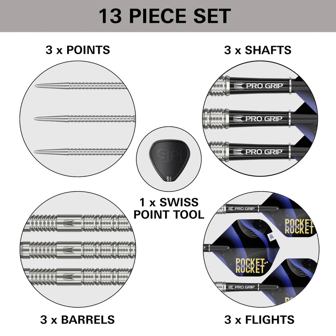 Justin Hood Swiss Point Darts 90% Tungsten