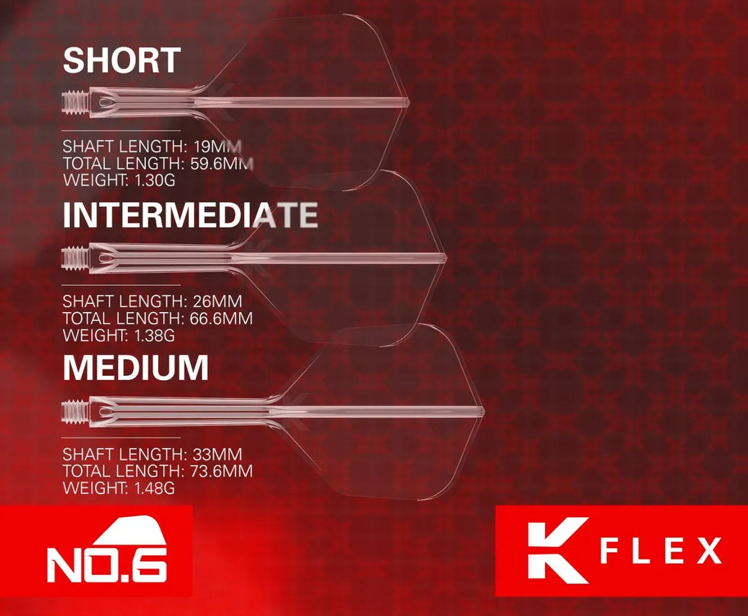 Target K-Flex No.6 Moulded Flight and Shaft System - White