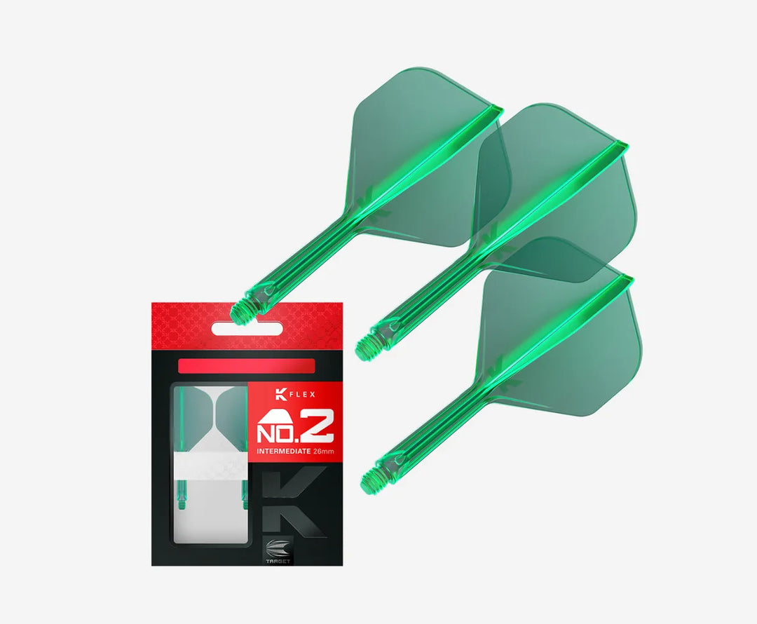 Green K-Flex No.2 Moulded Flight and Shaft System