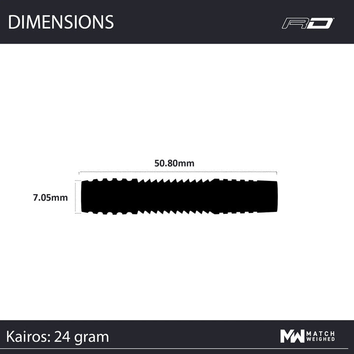 Kairos Steel Tip Darts 90% Tungsten