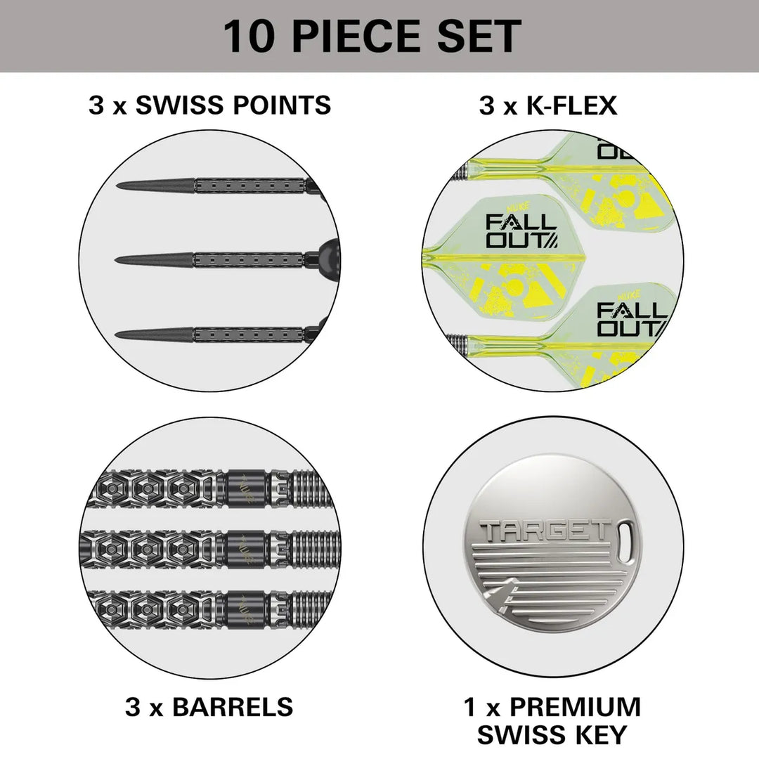 Luke Littler Fallout Swiss Point Darts 90% Tungsten