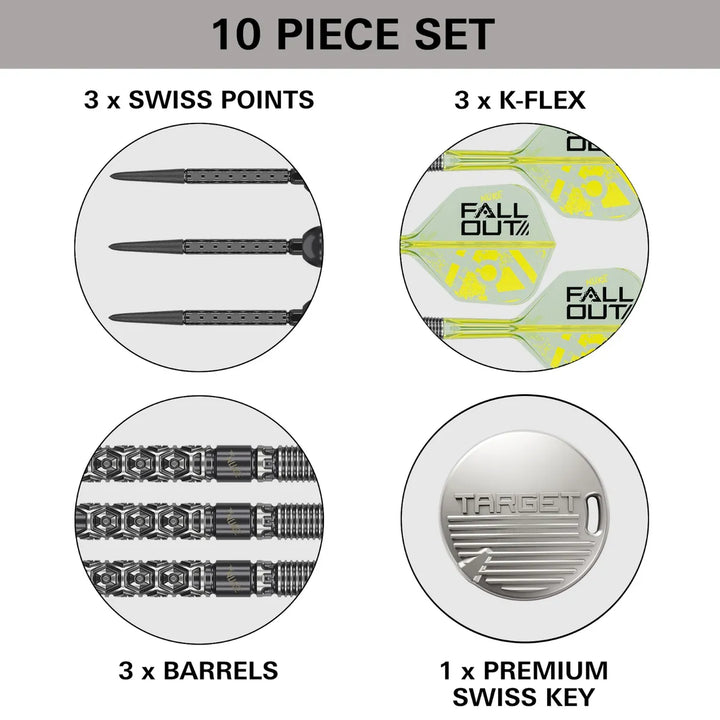 Luke Littler Fallout Swiss Point Darts 90% Tungsten
