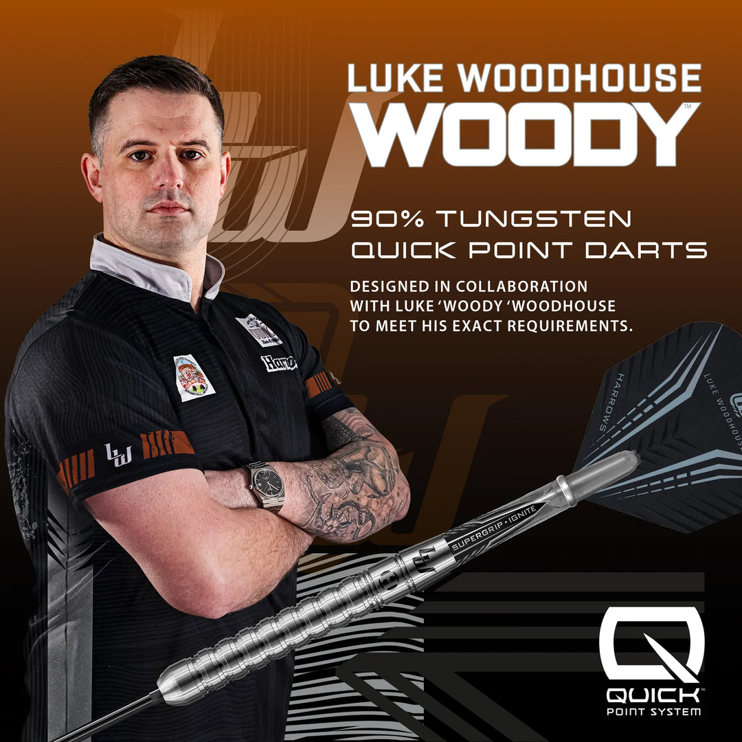 Luke Woodhouse Signature Quick Point Darts 90% Tungsten