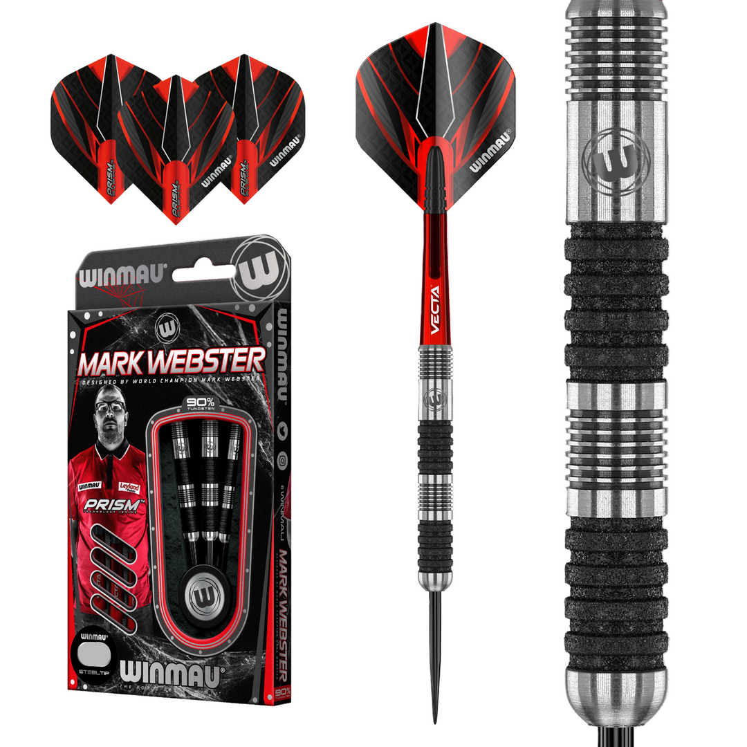 Mark Webster Diamond Edition Steel Tip Darts 90% Tungsten
