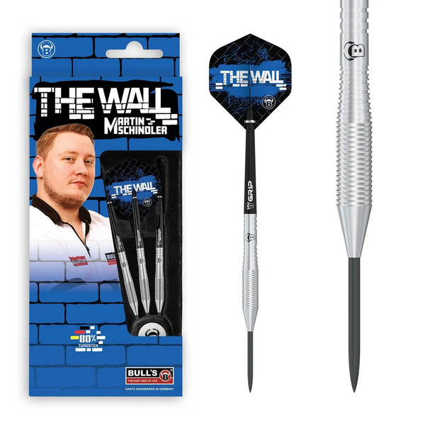 BULL'S Martin Schindler Steel Tip Darts 80% Tungsten