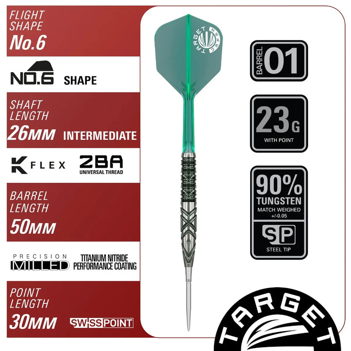 Mikuru Suzuki The Miracle G6 Swiss Point Darts 90% Tungsten