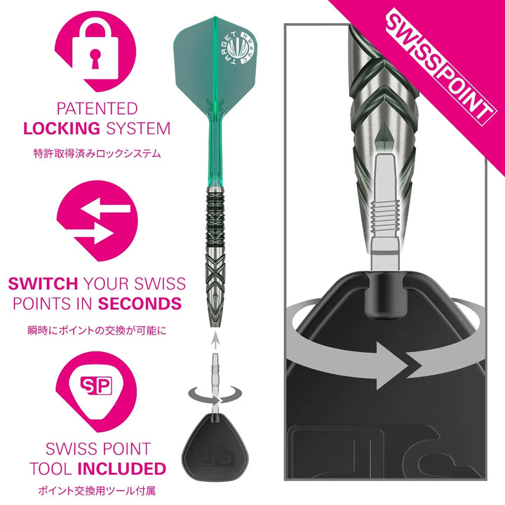 Mikuru Suzuki The Miracle G6 Swiss Point Darts 90% Tungsten