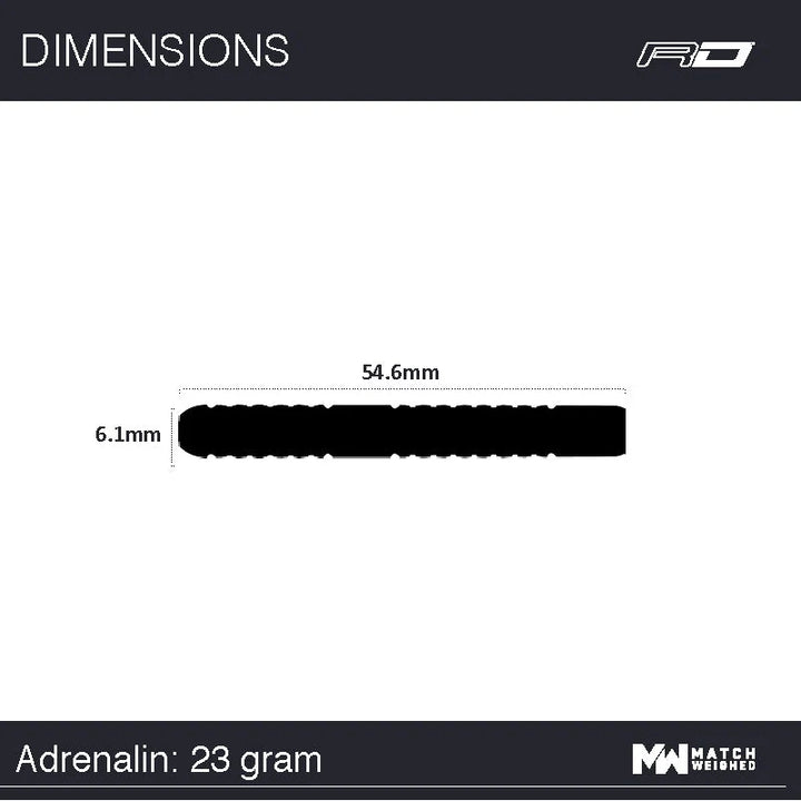 Michael van Gerwen Adrenalin Steel Tip Darts 90% Tungsten