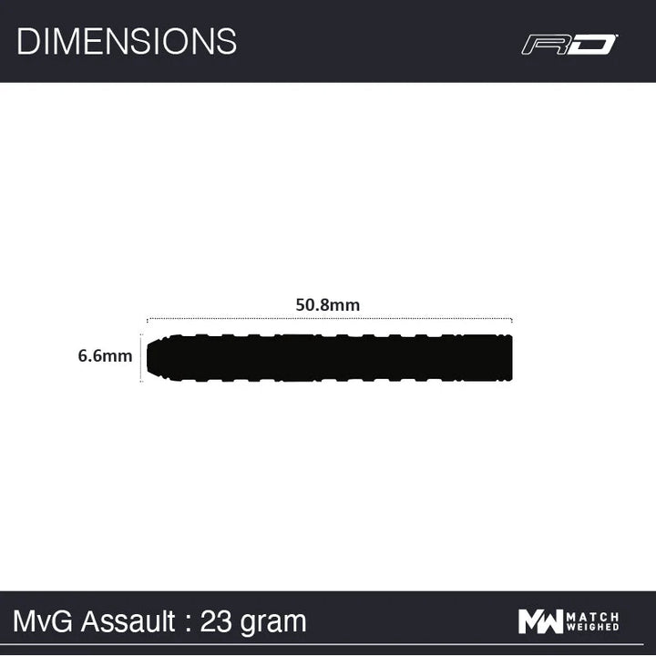 Michael van Gerwen Assault Steel Tip Darts 90% Tungsten