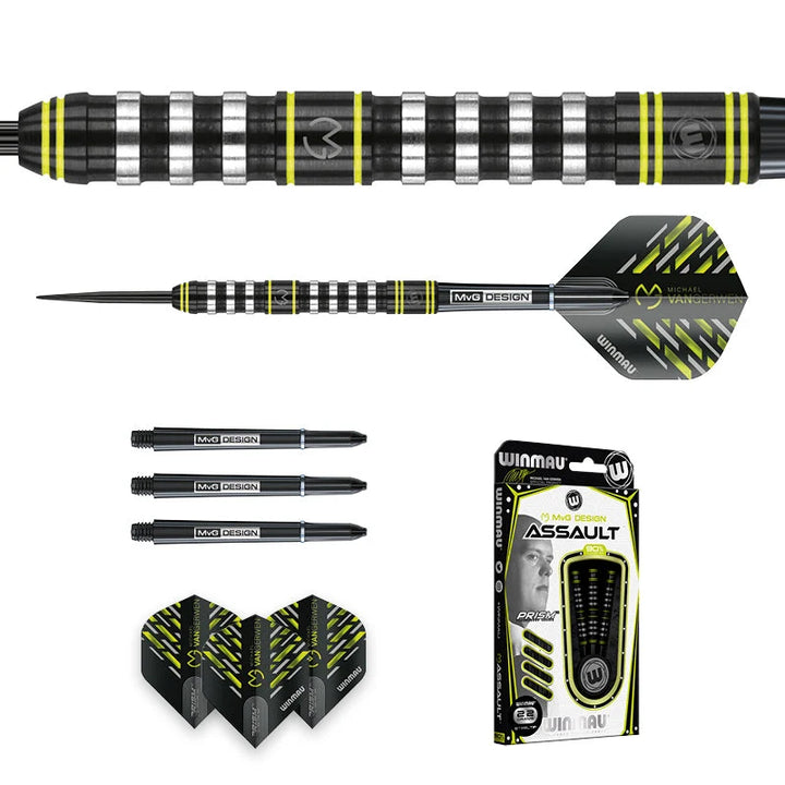 Michael van Gerwen Assault Steel Tip Darts 90% Tungsten