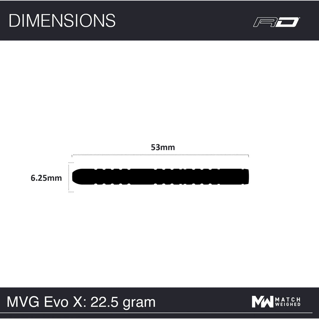 Michael van Gerwan EvoX Steel Tip Darts 90% Tungsten