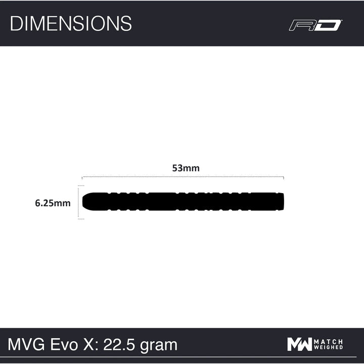 Michael van Gerwan EvoX Steel Tip Darts 90% Tungsten