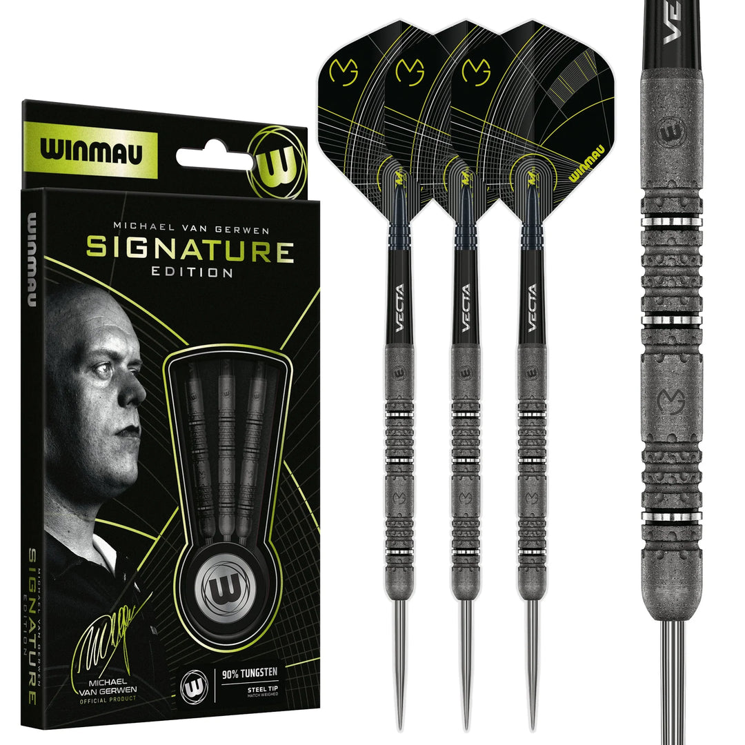 MVG Signature Edition Steel Tip Darts 90% Tungsten