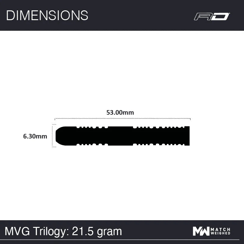 Michael van Gerwen Trilogy Steel Tip Darts 90% Tungsten