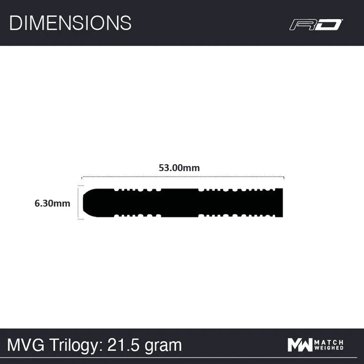 Michael van Gerwen Trilogy Steel Tip Darts 90% Tungsten