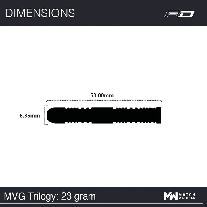 Michael van Gerwen Trilogy Steel Tip Darts 90% Tungsten