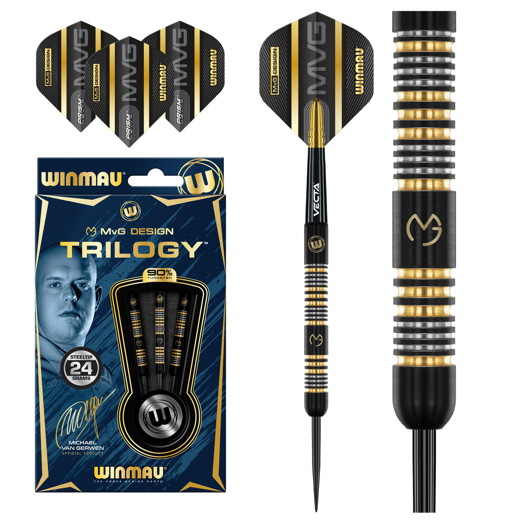 Michael van Gerwen Trilogy Steel Tip Darts 90% Tungsten