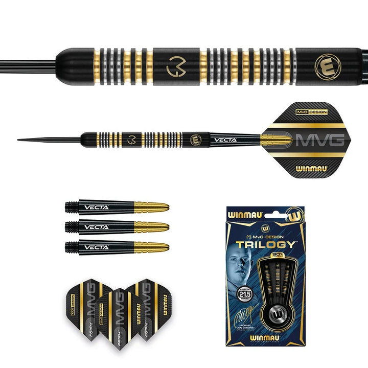 Michael van Gerwen Trilogy Steel Tip Darts 90% Tungsten