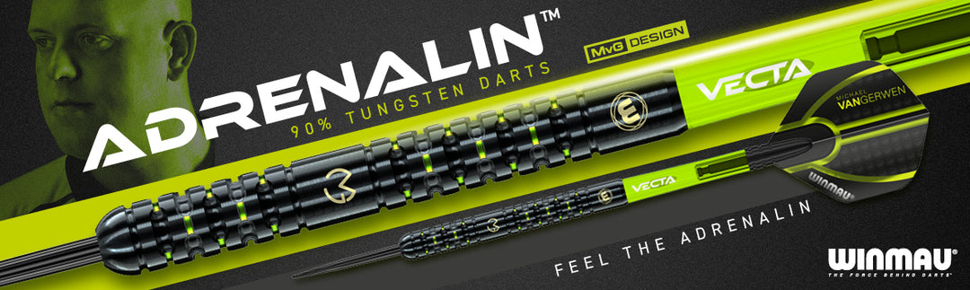 Michael van Gerwen Adrenalin Steel Tip Darts 90% Tungsten