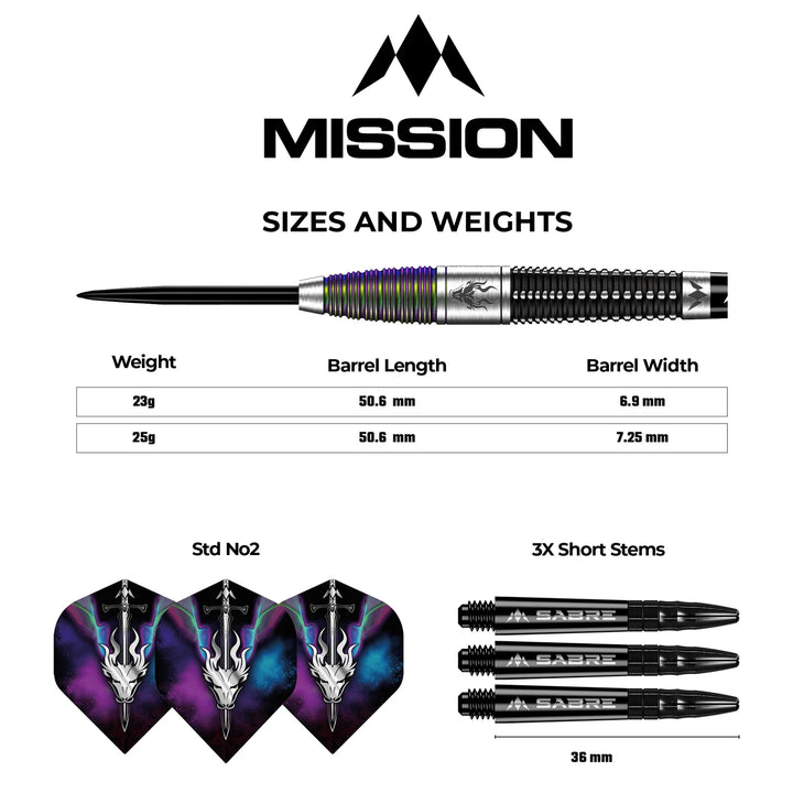 Occult Black &amp; Coral PVD Steel Tip Darts 90% Tungsten