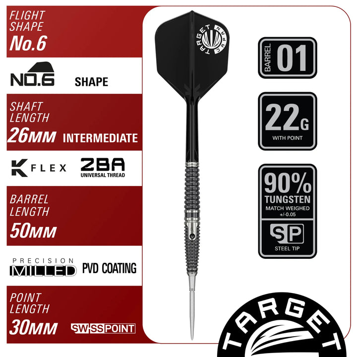 Paul Lim The Legend G9 Swiss Point Darts 90% Tungsten