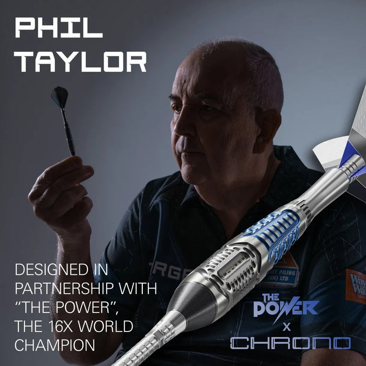 Phil Taylor Power Chrono Swiss Point Darts 95% Tungsten
