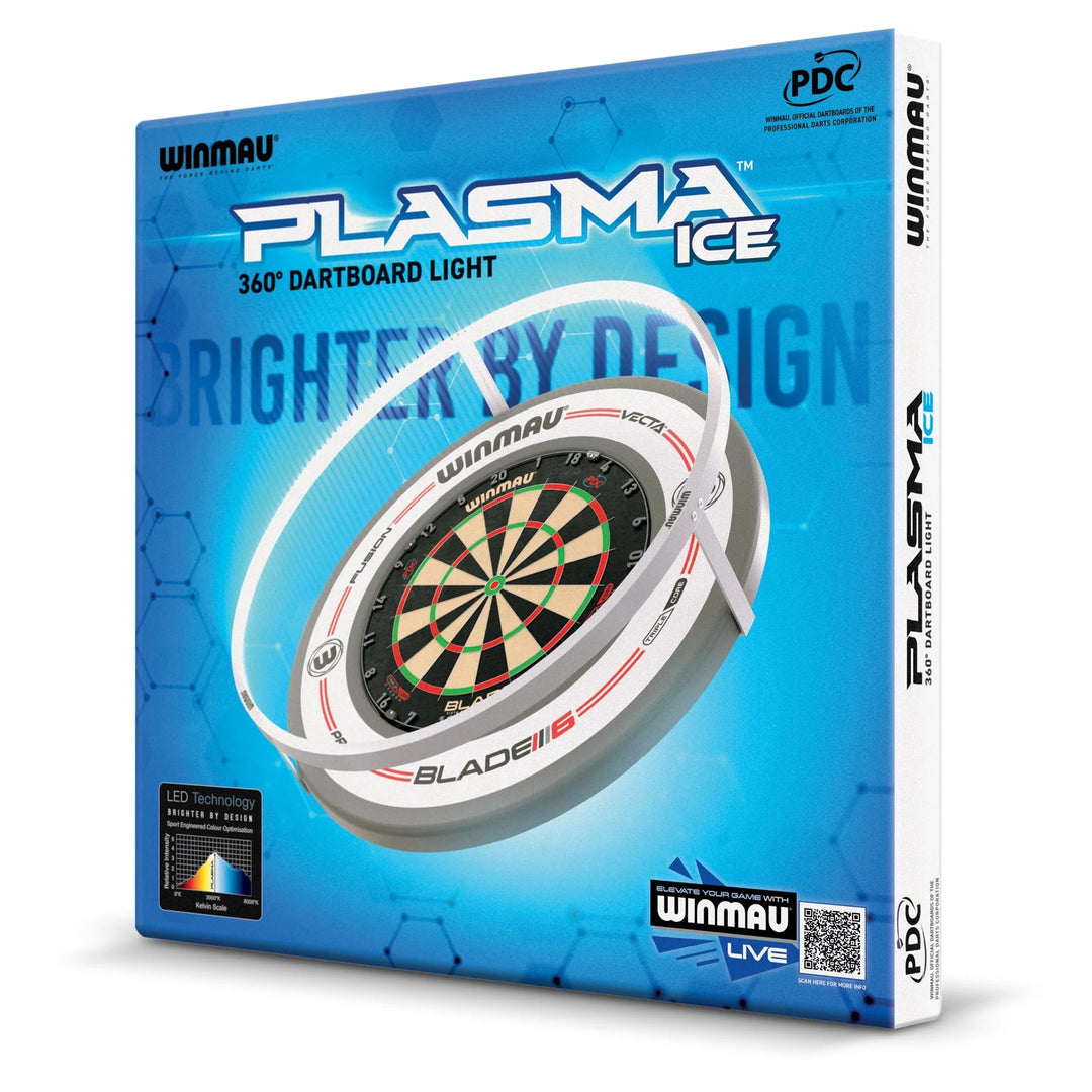 Winmau Plasma Ice White &amp; Surround Bundle