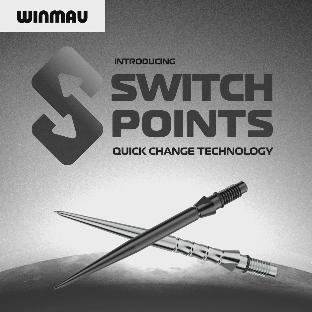 Winmau Switch Points - Wave Silver