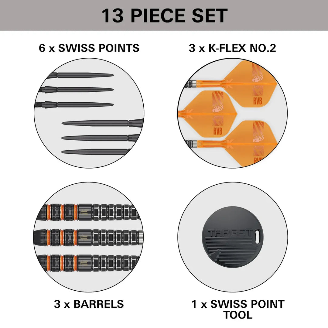 Raymond Van Barneveld 95K Swiss Point Darts 95% Tungsten