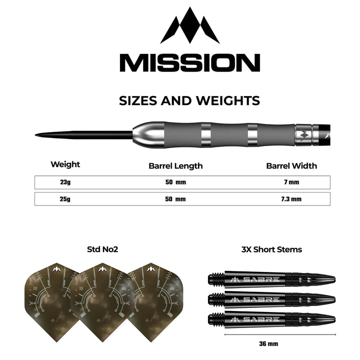 Saturn Fenrir Steel Tip Darts 90% Tungsten