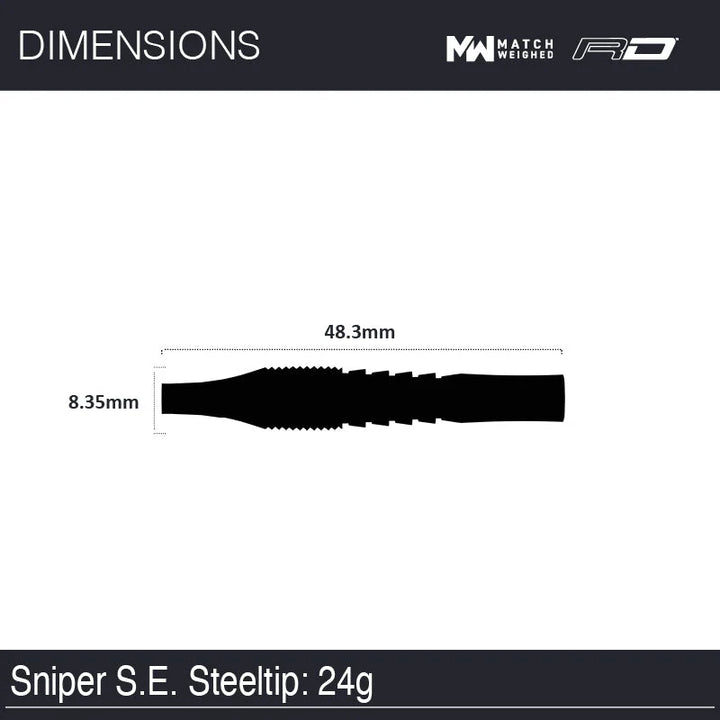 Sniper Special Edition Steel Tip Darts 90% Tungsten