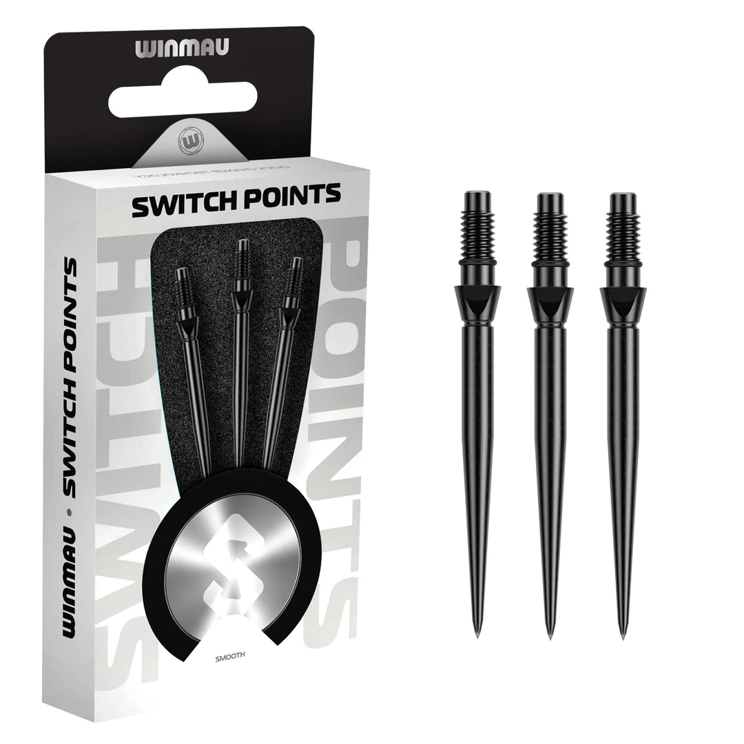 Winmau Switch Points - Smooth Black