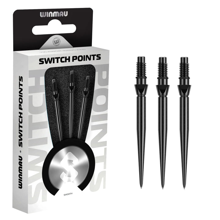 Winmau Switch Points - Smooth Black